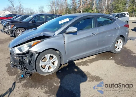 2016 Hyundai Elantra Value Edition z USA, uszkodzony, nr VIN KMHDH4AE3GU545118